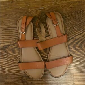 Tan Leather Women's Sandals
